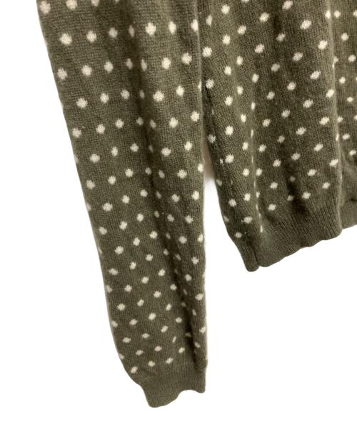 RED VALENTINO（レッドヴァレンティノ）RED VALENTINO (レッドヴァレンティノ) カシミヤVネックニット カーキ サイズ:不明の古着・服飾アイテム