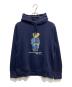 POLO RALPH LAUREN（ポロ・ラルフローレン）の古着「ポロベアプルオーバーパーカー」｜ネイビー