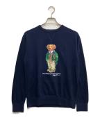 POLO RALPH LAURENポロ・ラルフローレン）の古着「ポロベアスウェット」｜ネイビー