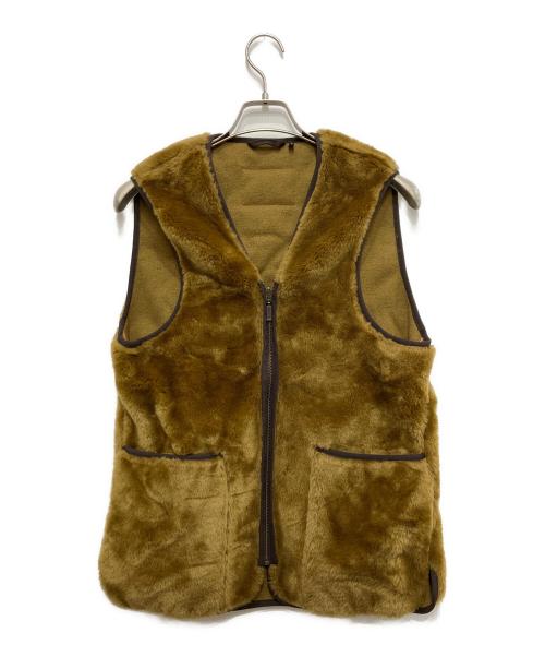Barbour（バブアー）Barbour (バブアー) SL FUR LINER/ファーライナーベスト ブラウン サイズ:36の古着・服飾アイテム