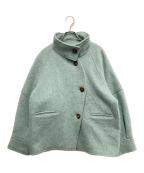 BLACK by moussyブラックバイマウジー）の古着「volume sleeve coat」｜グリーン