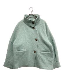 BLACK by moussy（ブラックバイマウジー）の古着「volume sleeve coat」｜グリーン