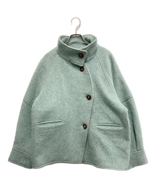 BLACK by moussy（ブラックバイマウジー）BLACK by moussy (ブラックバイマウジー) volume sleeve coat グリーン サイズ:freeの古着・服飾アイテム