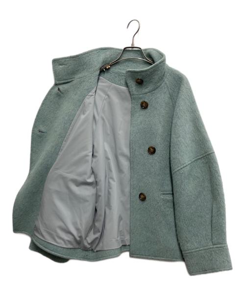 BLACK by moussy（ブラックバイマウジー）BLACK by moussy (ブラックバイマウジー) volume sleeve coat グリーン サイズ:freeの古着・服飾アイテム