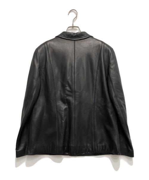 BURBERRY LONDON（バーバリーロンドン）BURBERRY LONDON (バーバリーロンドン) ラムレザー3Bジャケット ブラック サイズ:13の古着・服飾アイテム