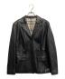 BURBERRY LONDON（バーバリーロンドン）の古着「ラムレザー3Bジャケット」｜ブラック