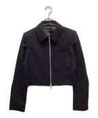 Lui'sルイス）の古着「ダブルジップショートジャケット」｜ブラック