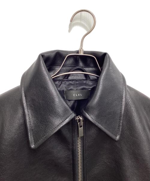 CLEL（クレイル）CLEL (クレイル) ディープテクスチャーブルゾン ブラック サイズ:Sの古着・服飾アイテム
