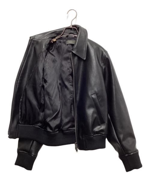 CLEL（クレイル）CLEL (クレイル) ディープテクスチャーブルゾン ブラック サイズ:Sの古着・服飾アイテム