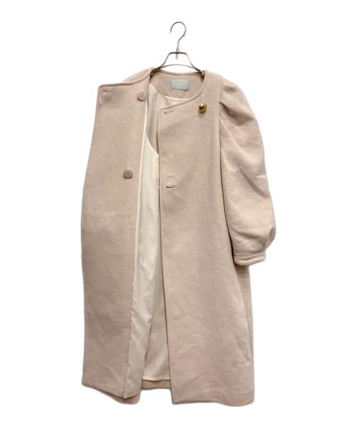 CELFORD（セルフォード）CELFORD (セルフォード) メタルボタンパフスリーブコート ピンク サイズ:36の古着・服飾アイテム