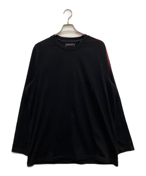 Y-3（ワイスリー）Y-3 (ワイスリー) OVERSIZED GRADIENT STRIPES LONG SLEEVE TEE ブラック サイズ:Lの古着・服飾アイテム