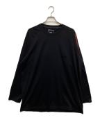 Y-3ワイスリー）の古着「OVERSIZED GRADIENT STRIPES LONG SLEEVE TEE」｜ブラック