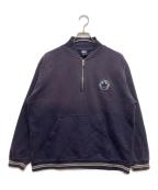 ）の古着「ハーフジップスウェット」｜ネイビー