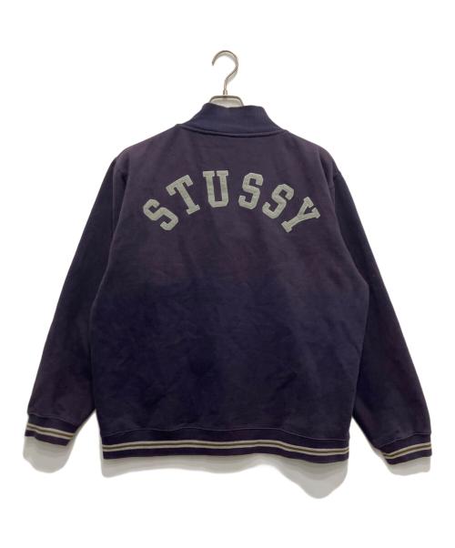 stussy（ステューシー）stussy (ステューシー) ハーフジップスウェット ネイビー サイズ:Mの古着・服飾アイテム