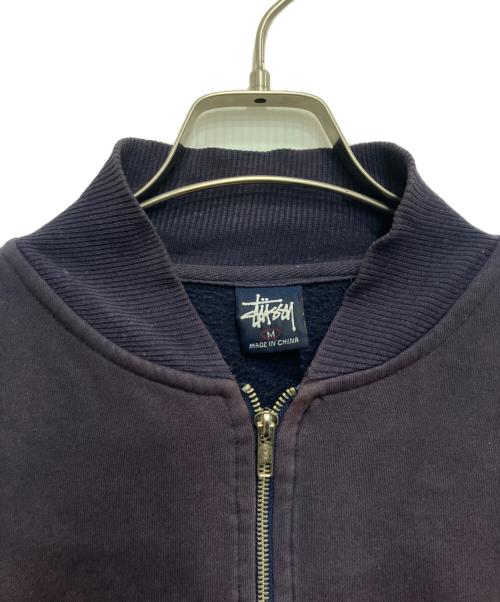 stussy（ステューシー）stussy (ステューシー) ハーフジップスウェット ネイビー サイズ:Mの古着・服飾アイテム
