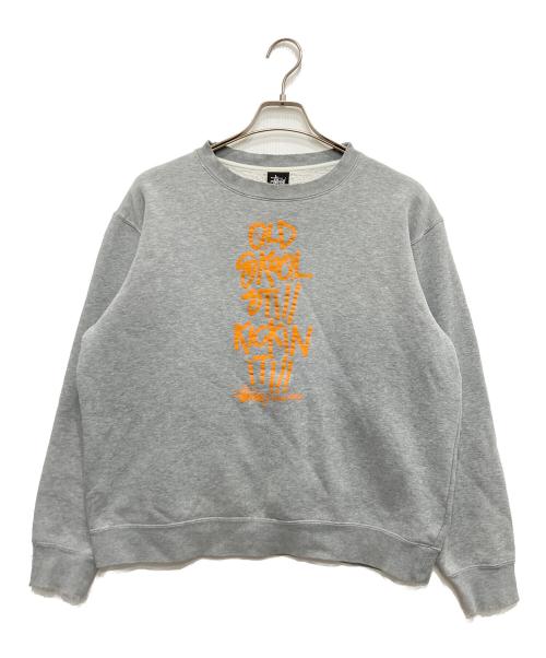 stussy（ステューシー）stussy (ステューシー) クルーネックスウェット グレー サイズ:Mの古着・服飾アイテム