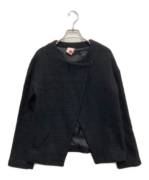 BACCA（バッカ）BACCA (バッカ) ツイードジャケット ブラック サイズ:38の古着・服飾アイテム
