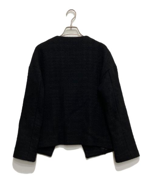 BACCA（バッカ）BACCA (バッカ) ツイードジャケット ブラック サイズ:38の古着・服飾アイテム