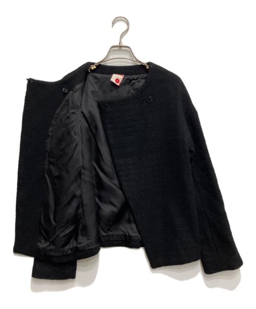 BACCA（バッカ）BACCA (バッカ) ツイードジャケット ブラック サイズ:38の古着・服飾アイテム