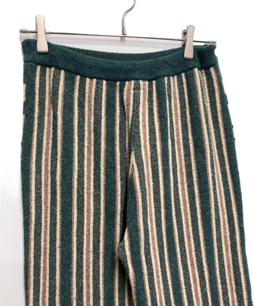 LEINWANDE（ラインヴァンド）LEINWANDE (ラインヴァンド) パイルニットパンツ グリーン サイズ:freeの古着・服飾アイテム