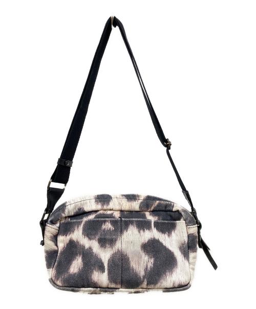 Vivienne Westwood（ヴィヴィアンウエストウッド）Vivienne Westwood (ヴィヴィアンウエストウッド) レオパード柄ショルダーバッグ ホワイト×ブラックの古着・服飾アイテム
