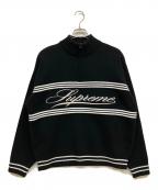 SUPREMEシュプリーム）の古着「25AW Script Stripe Half Zip Sweater」｜ブラック