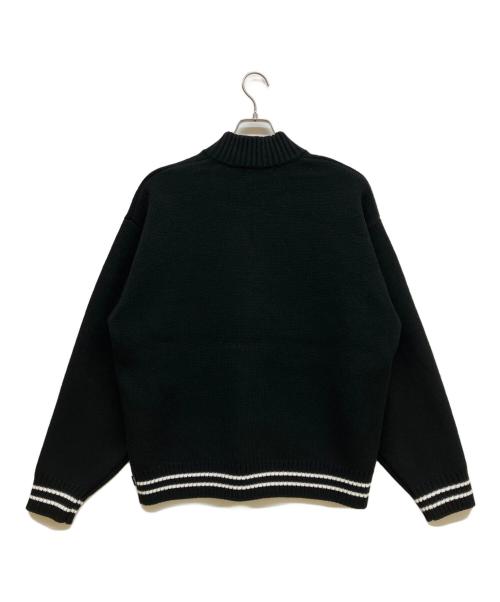 SUPREME（シュプリーム）SUPREME (シュプリーム) 25AW Script Stripe Half Zip Sweater ブラック サイズ:Mの古着・服飾アイテム