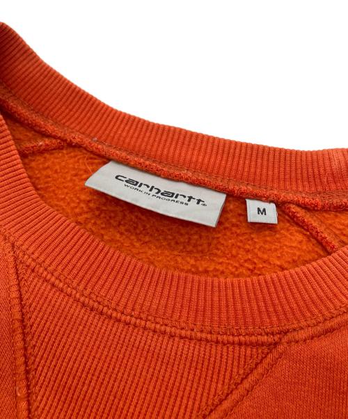 Carhartt WIP（カーハート ワーク イン プログレス）Carhartt WIP (カーハート ワーク イン プログレス) CHASE SWEAT SHIRT オレンジ サイズ:SIZE Mの古着・服飾アイテム