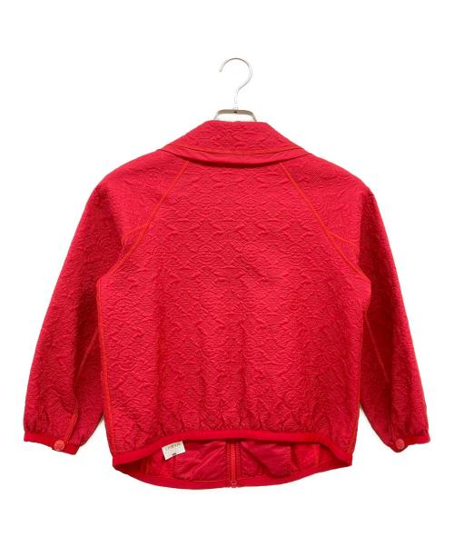 LOUIS VUITTON（ルイ ヴィトン）LOUIS VUITTON (ルイ ヴィトン) ジャガードジップアップジャケット レッド サイズ:34の古着・服飾アイテム