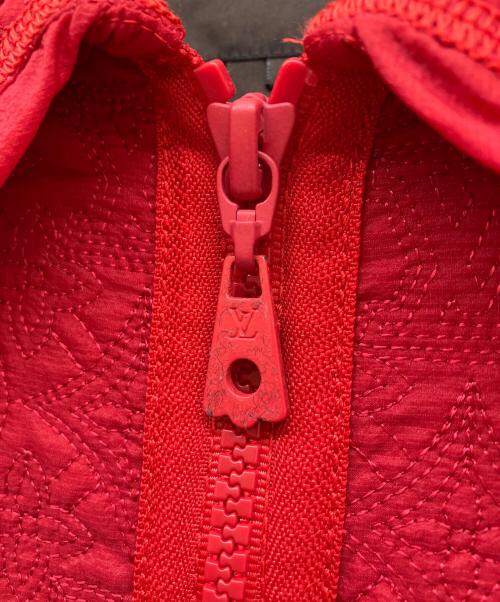 LOUIS VUITTON（ルイ ヴィトン）LOUIS VUITTON (ルイ ヴィトン) ジャガードジップアップジャケット レッド サイズ:34の古着・服飾アイテム