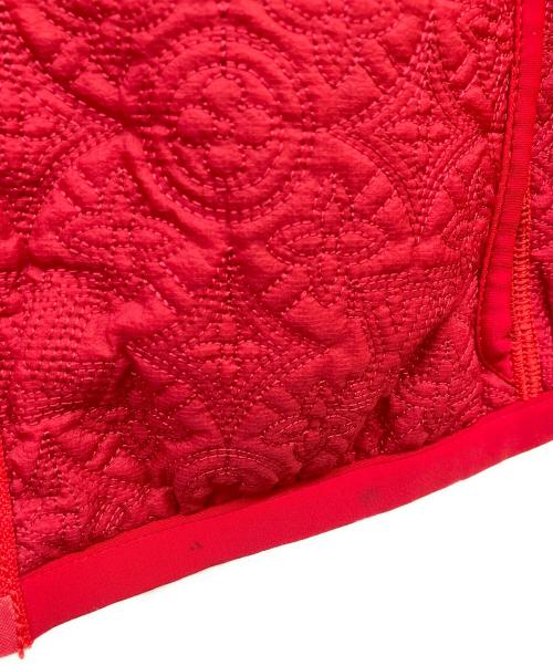 LOUIS VUITTON（ルイ ヴィトン）LOUIS VUITTON (ルイ ヴィトン) ジャガードジップアップジャケット レッド サイズ:34の古着・服飾アイテム