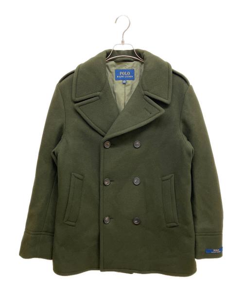 POLO RALPH LAUREN（ポロ・ラルフローレン）POLO RALPH LAUREN (ポロ・ラルフローレン) Pコート オリーブ サイズ:40Sの古着・服飾アイテム