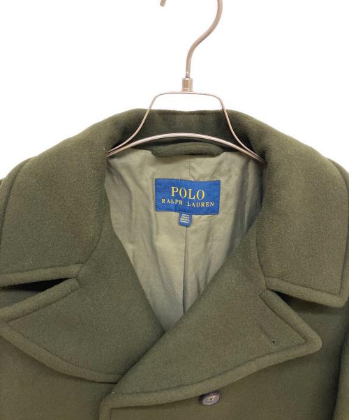 POLO RALPH LAUREN（ポロ・ラルフローレン）POLO RALPH LAUREN (ポロ・ラルフローレン) Pコート オリーブ サイズ:40Sの古着・服飾アイテム