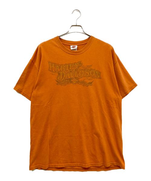 HARLEY-DAVIDSON（ハーレーダビッドソン）HARLEY-DAVIDSON (ハーレーダビッドソン) ヴィンテージTシャツ オレンジ サイズ:SIZE XLの古着・服飾アイテム