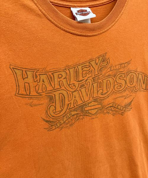 HARLEY-DAVIDSON（ハーレーダビッドソン）HARLEY-DAVIDSON (ハーレーダビッドソン) ヴィンテージTシャツ オレンジ サイズ:SIZE XLの古着・服飾アイテム