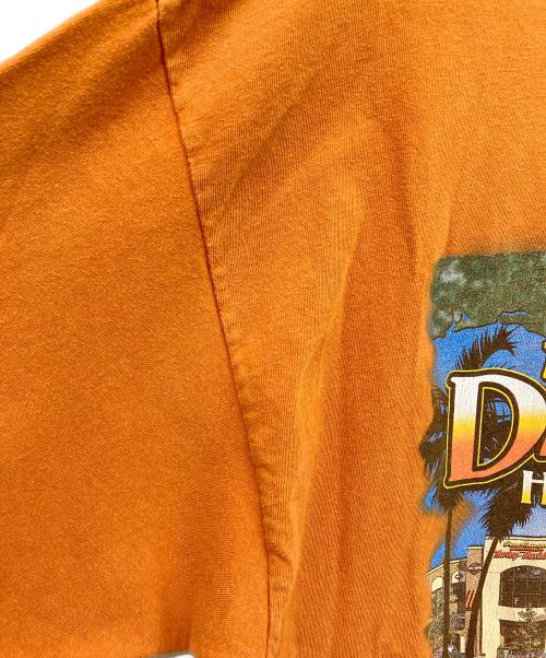 HARLEY-DAVIDSON（ハーレーダビッドソン）HARLEY-DAVIDSON (ハーレーダビッドソン) ヴィンテージTシャツ オレンジ サイズ:SIZE XLの古着・服飾アイテム