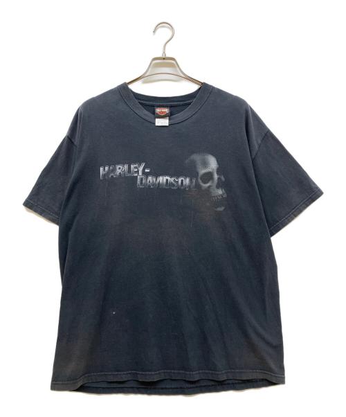 HARLEY-DAVIDSON（ハーレーダビッドソン）HARLEY-DAVIDSON (ハーレーダビッドソン) スカルプリントTシャツ ブラック サイズ:SIZE XLの古着・服飾アイテム