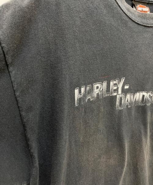 HARLEY-DAVIDSON（ハーレーダビッドソン）HARLEY-DAVIDSON (ハーレーダビッドソン) スカルプリントTシャツ ブラック サイズ:SIZE XLの古着・服飾アイテム