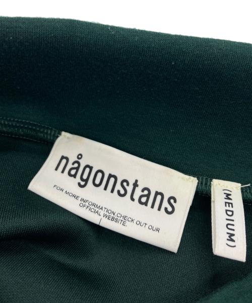nagonstans（ナゴンスタンス）nagonstans (ナゴンスタンス) combination dress グリーン×グレー サイズ:MEDIUMの古着・服飾アイテム
