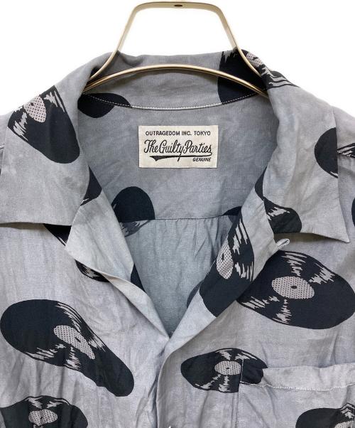WACKO MARIA（ワコマリア）WACKO MARIA (ワコマリア) レコード柄シャツ グレー サイズ:XLの古着・服飾アイテム