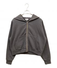 ASHER（アッシャー）の古着「ROSIE ZIP パーカー」｜チャコールグレー