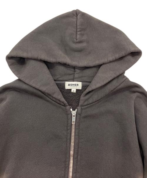 ASHER（アッシャー）ASHER (アッシャー) ROSIE ZIP パーカー チャコールグレー サイズ:Sの古着・服飾アイテム