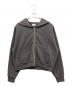 ASHER（アッシャー）の古着「ROSIE ZIP パーカー」｜チャコールグレー