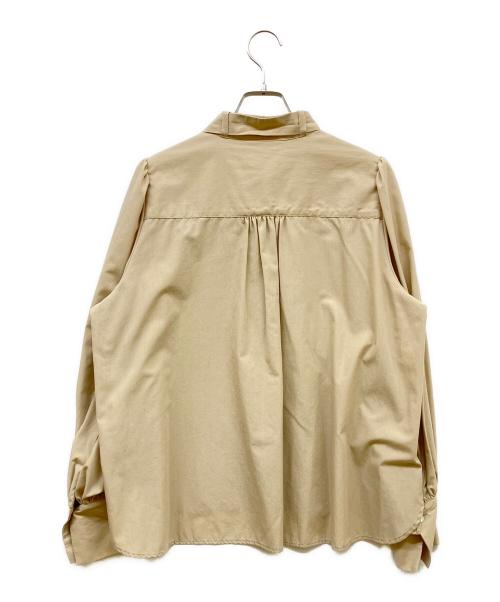 Audire（アウディーレ）Audire (アウディーレ) Audire bowtie volume blouse ベージュ サイズ:Mの古着・服飾アイテム