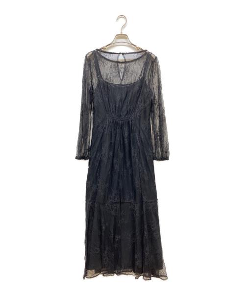 nairo（ナイロ）nairo (ナイロ) レディシルエットレースドレス ブラック サイズ:SIZE M 未使用品の古着・服飾アイテム