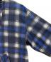 中古・古着 schoot (ショット) BAJA HOODED OMBRE NEL SHIRT ブルー×ブラック サイズ:-：5000円