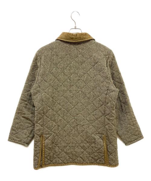 LAVENHAM（ラベンハム）LAVENHAM (ラベンハム) ネップウールキルティングコート グレー×ベージュ サイズ:Mの古着・服飾アイテム