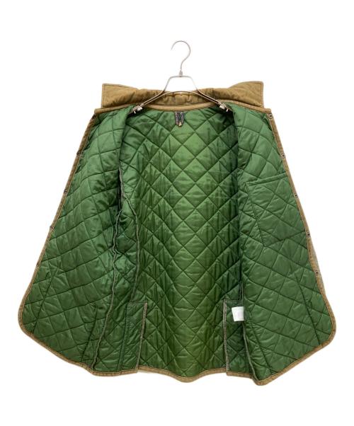 LAVENHAM（ラベンハム）LAVENHAM (ラベンハム) ネップウールキルティングコート グレー×ベージュ サイズ:Mの古着・服飾アイテム