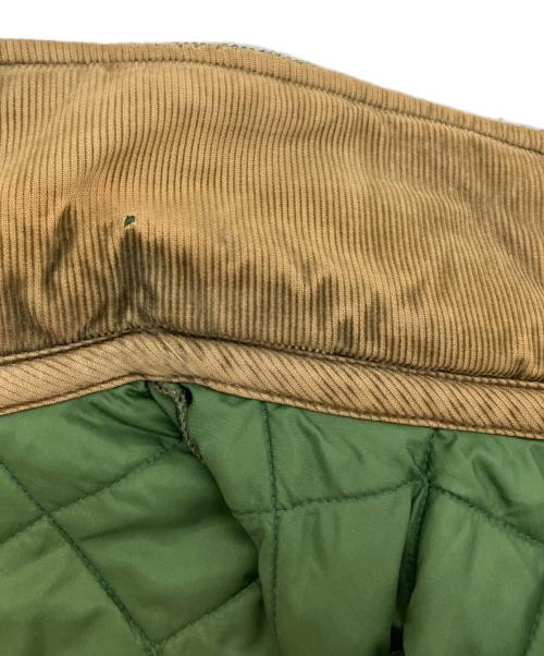 LAVENHAM（ラベンハム）LAVENHAM (ラベンハム) ネップウールキルティングコート グレー×ベージュ サイズ:Mの古着・服飾アイテム