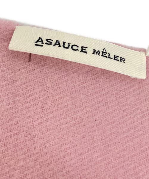ASAUCE MELER（アソースメレ）ASAUCE MELER (アソースメレ) マフラー ピンクの古着・服飾アイテム